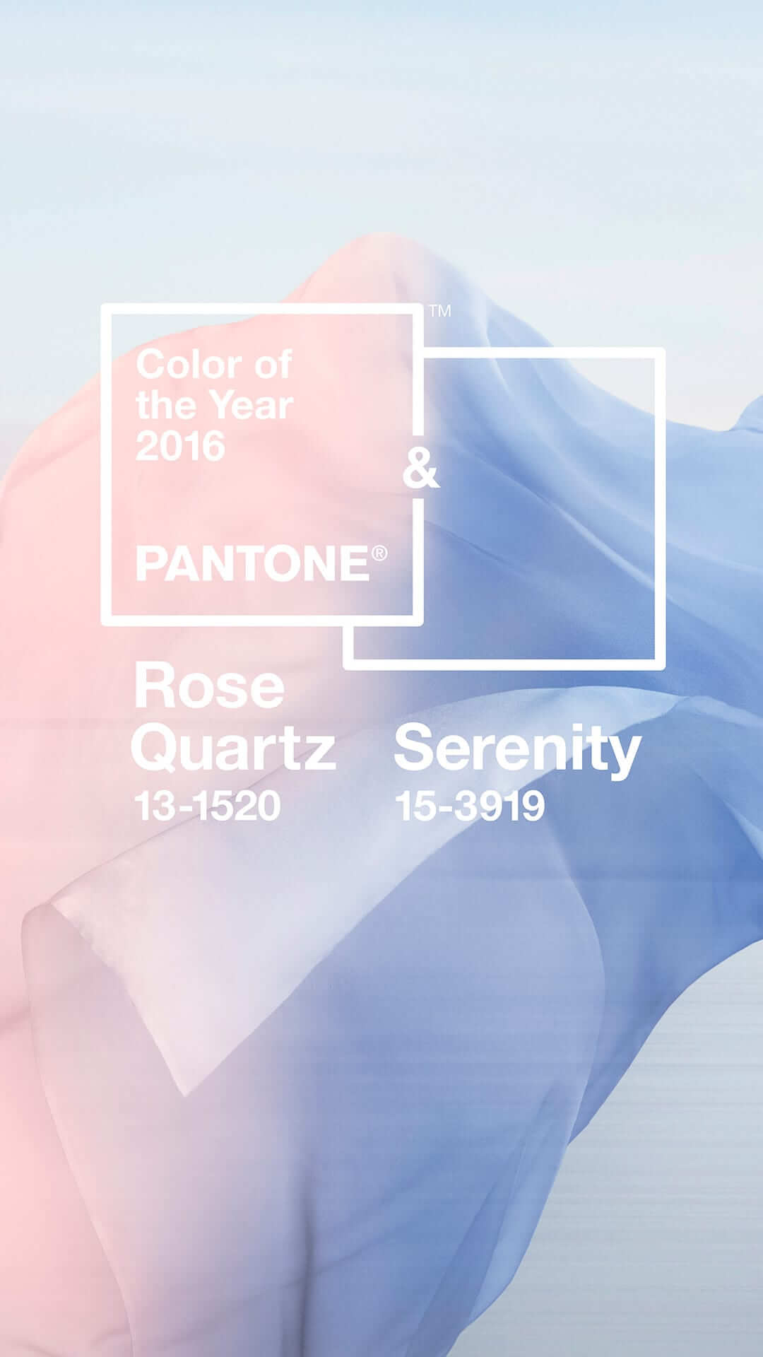 Rose quartz and Serenity, Pantone colours of the year 2016